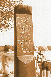 Mississippi Sign — Lake Itasca, Minn.