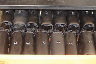 binoculars in drawer