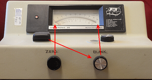 labeled spectrophotometer