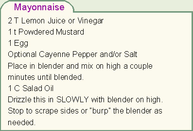 Mayo Recipe