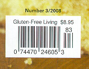 Info from Gluten Free Living #1 Cover