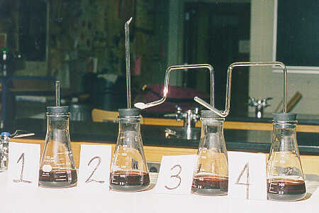 Four Flasks Set Up