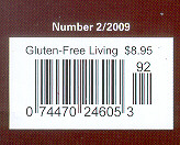 Info from Gluten Free Living #2 Cover