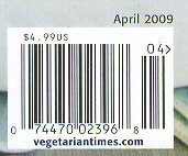 Info from Vegetarian Times Cover